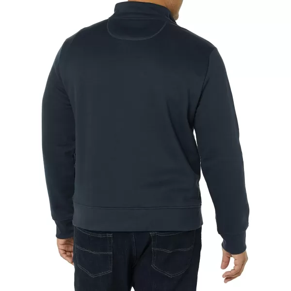 Amazon Essentials Mens LongSleeve QuarterZip Fleece SweatshirtNavy