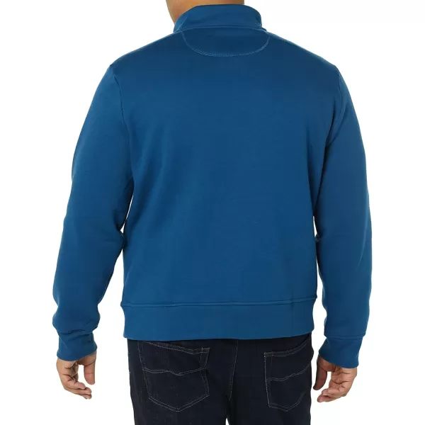 Amazon Essentials Mens LongSleeve QuarterZip Fleece SweatshirtTeal Blue