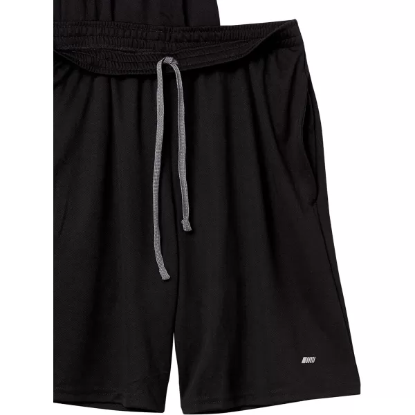 Amazon Essentials Mens Performance Tech LooseFit Shorts Available in Big amp Tall MultipacksBlack