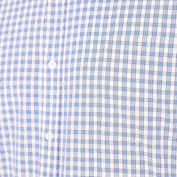 Amazon Essentials Mens RegularFit LongSleeve Casual Poplin ShirtBlue White Checked