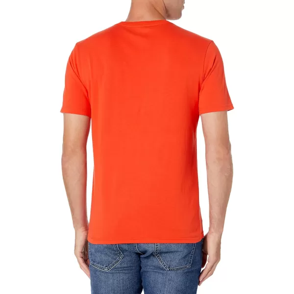 Amazon Essentials Mens SlimFit ShortSleeve Crewneck TShirt Pack of 2Bright OrangeCharcoal Heather No Pocket