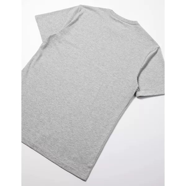 Amazon Essentials Mens SlimFit ShortSleeve Crewneck TShirt Pack of 2Grey Heather No Pocket