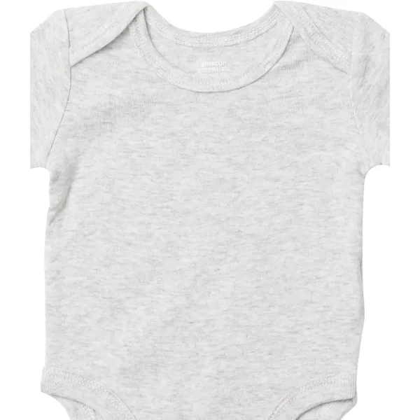 Amazon Essentials Unisex Babies ShortSleeve Bodysuits Multipacks6 MulticolorCrabFishStripe