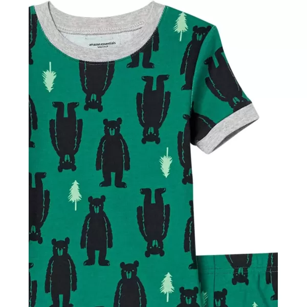 Amazon Essentials Unisex Babies Toddlers and Kids SnugFit Cotton Pajama Sleepwear Sets1 Happy Camper