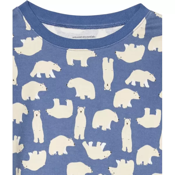 Amazon Essentials Unisex Babies Toddlers and Kids SnugFit Cotton Pajama Sleepwear Sets1 Polar Bear