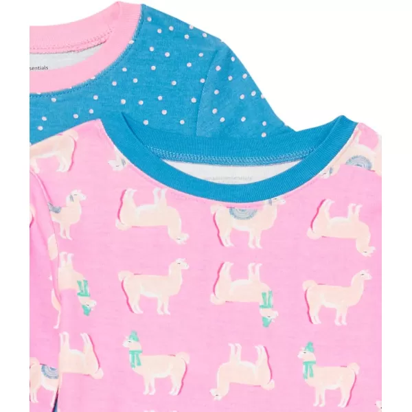 Amazon Essentials Unisex Babies Toddlers and Kids SnugFit Cotton Pajama Sleepwear Sets2 Llama Print