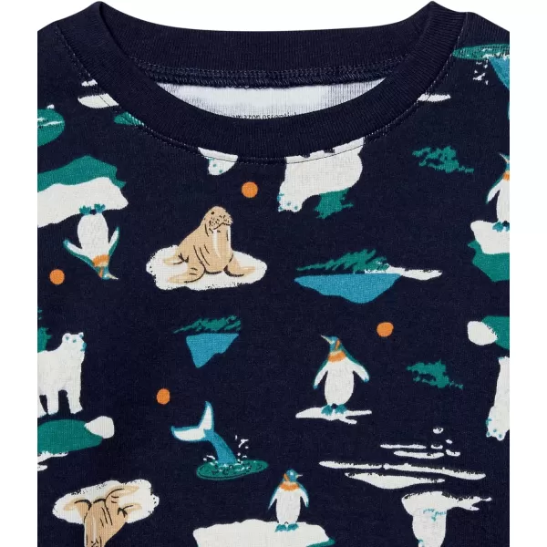 Amazon Essentials Unisex Babies Toddlers and Kids SnugFit Cotton Pajama Sleepwear Sets2 Navy Arctic Creatures