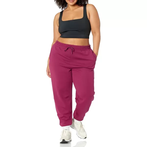 Amazon Essentials Womens Active Sweat Relaxed Fit Jogger Available in Plus SizePlum