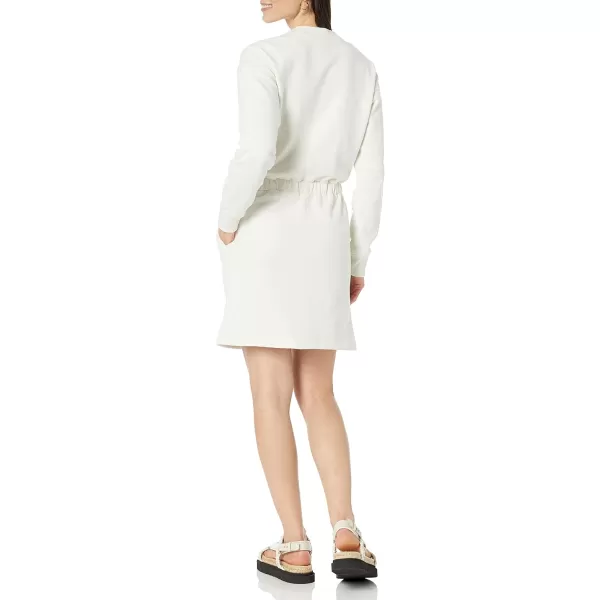 Amazon Essentials Womens Knit Waisted Sweatshirt Dress Available in Plus SizeEggshell White