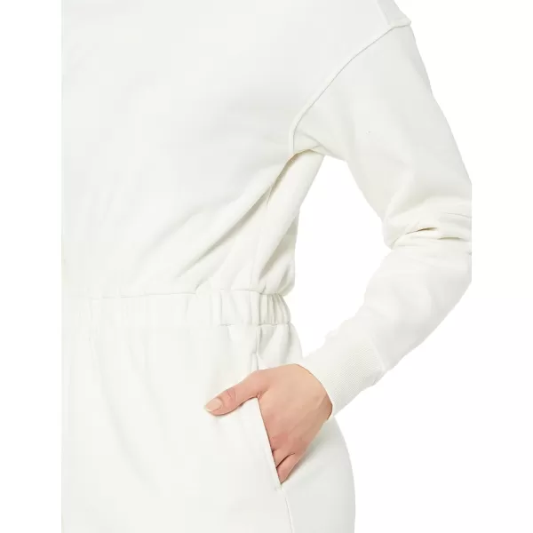 Amazon Essentials Womens Knit Waisted Sweatshirt Dress Available in Plus SizeEggshell White