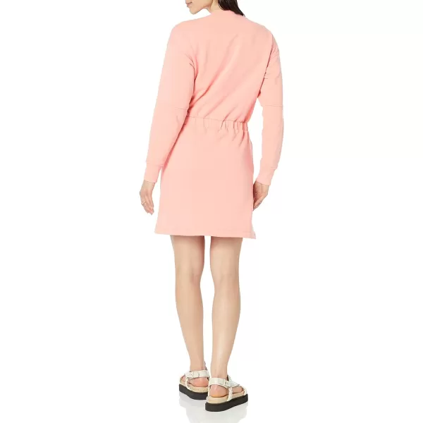 Amazon Essentials Womens Knit Waisted Sweatshirt Dress Available in Plus SizePeach