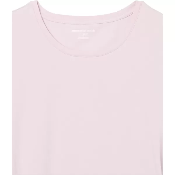 Amazon Essentials Womens Tech Stretch ShortSleeve Crewneck TShirt Available in Plus Size Multipacks2 Bright PinkNavy