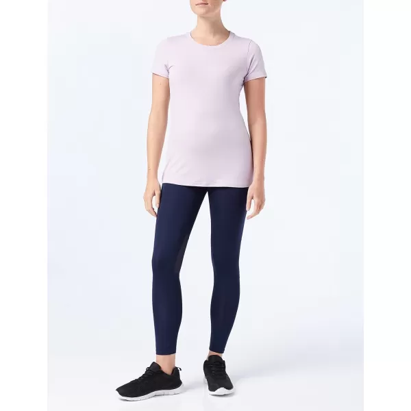 Amazon Essentials Womens Tech Stretch ShortSleeve Crewneck TShirt Available in Plus Size Multipacks2 LilacBright White