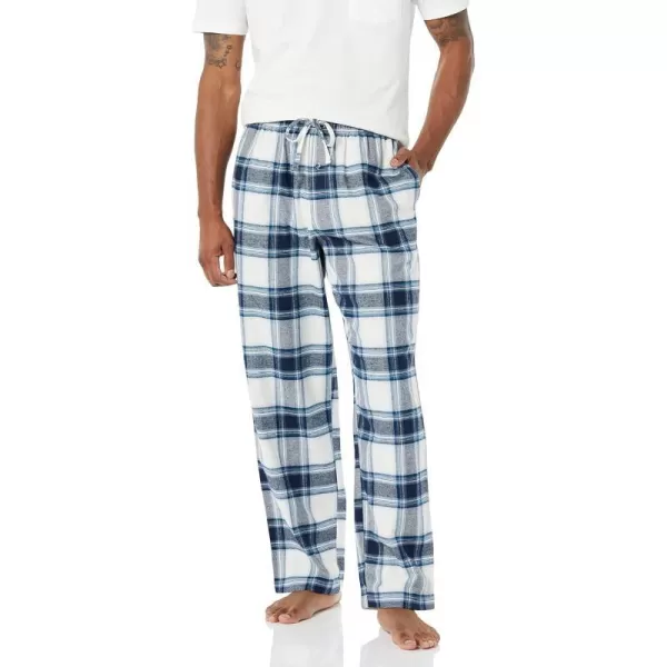 Amazon Essentials Mens Flannel Pajama Pant Available in Big amp TallGrey White Plaid