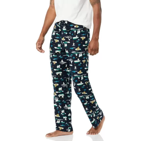 Amazon Essentials Mens Flannel Pajama Pant Available in Big amp TallNavy Arctic Creatures