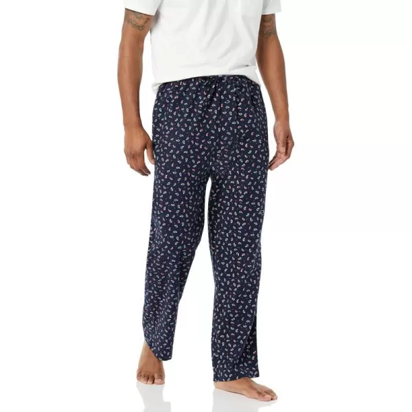 Amazon Essentials Mens Flannel Pajama Pant Available in Big amp TallNavy Paisley