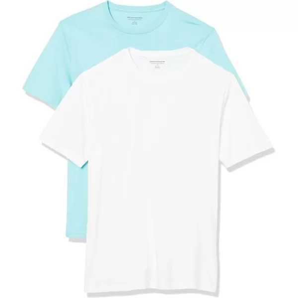 Aqua Blue/White No Pocket