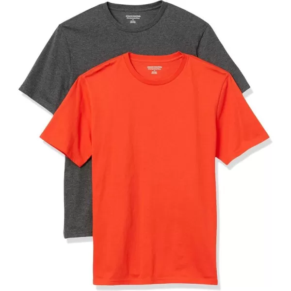 Bright Orange/Charcoal Heather No Pocket