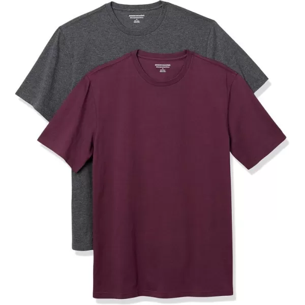 Charcoal Heather/Burgundy No Pocket