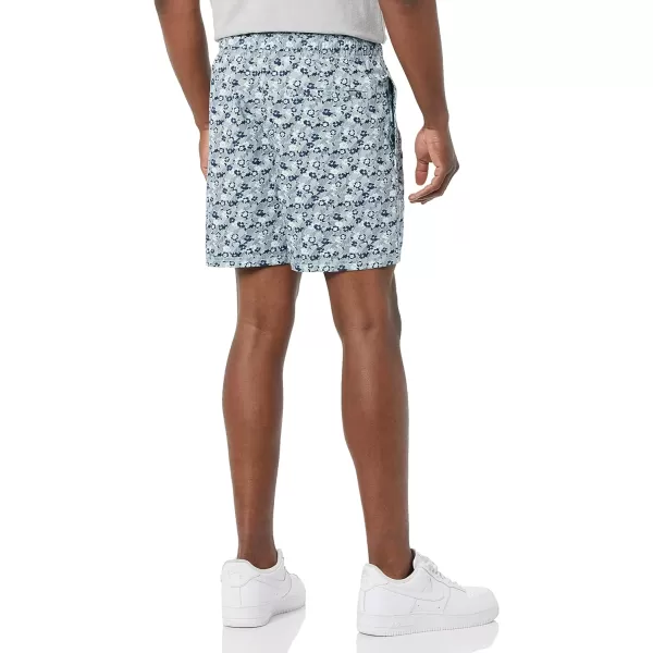 Amazon Essentials Mens 6 Inseam Drawstring Walk ShortBlue Floral