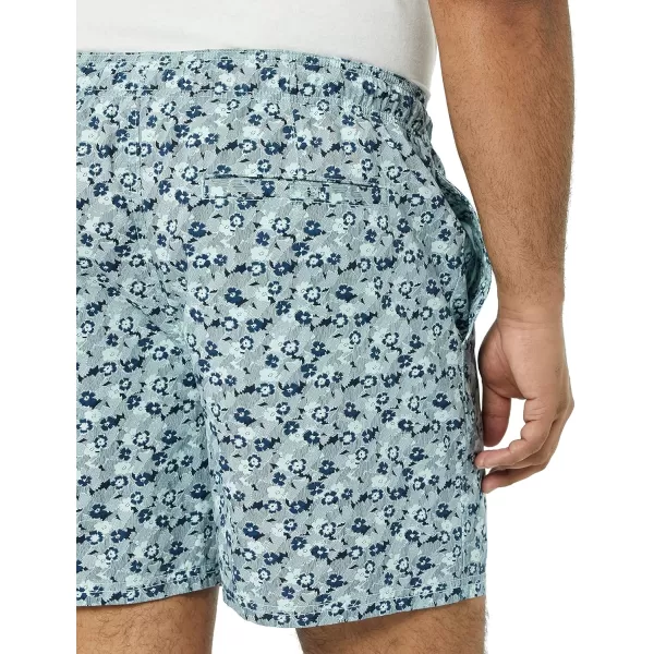 Amazon Essentials Mens 6 Inseam Drawstring Walk ShortBlue Floral