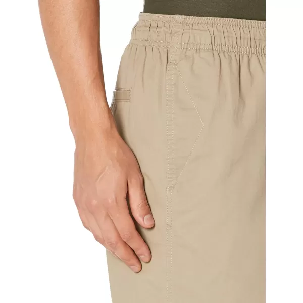 Amazon Essentials Mens 6 Inseam Drawstring Walk ShortKhaki Brown