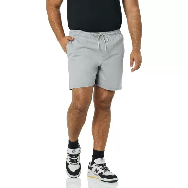 Amazon Essentials Mens 6 Inseam Drawstring Walk ShortLight Grey