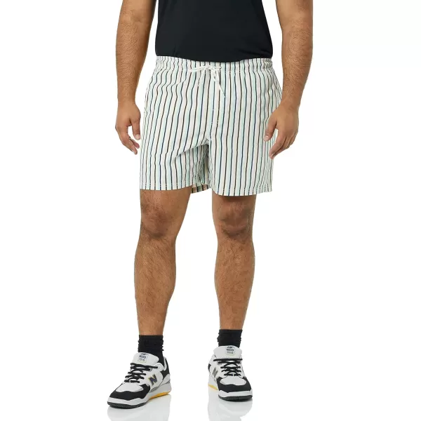 Amazon Essentials Mens 6 Inseam Drawstring Walk ShortStripe