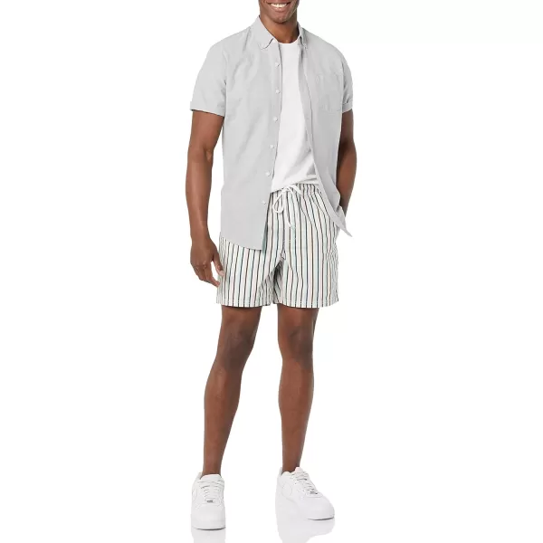 Amazon Essentials Mens 6 Inseam Drawstring Walk ShortStripe