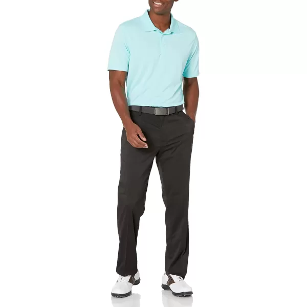 Amazon Essentials Mens RegularFit QuickDry Golf Polo Shirt Available in Big amp TallPolyester Aqua Blue