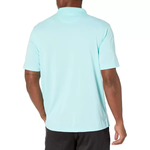 Amazon Essentials Mens RegularFit QuickDry Golf Polo Shirt Available in Big amp TallPolyester Aqua Blue