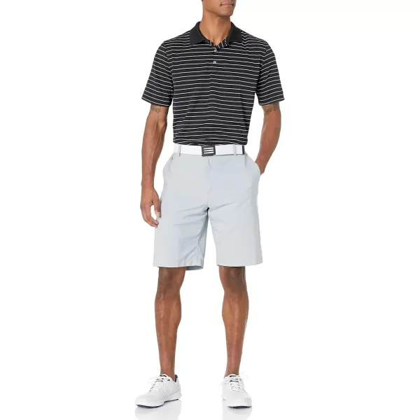 Amazon Essentials Mens RegularFit QuickDry Golf Polo Shirt Available in Big amp TallPolyester Black Stripe