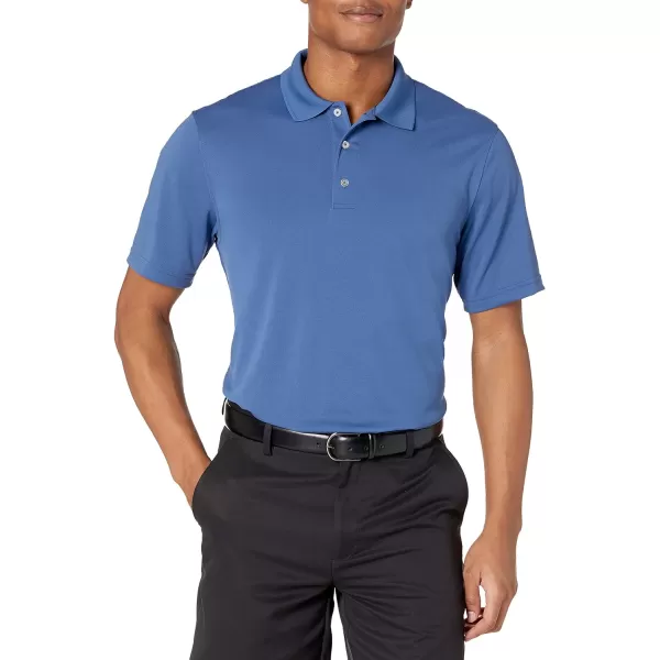 Amazon Essentials Mens RegularFit QuickDry Golf Polo Shirt Available in Big amp TallPolyester Blue