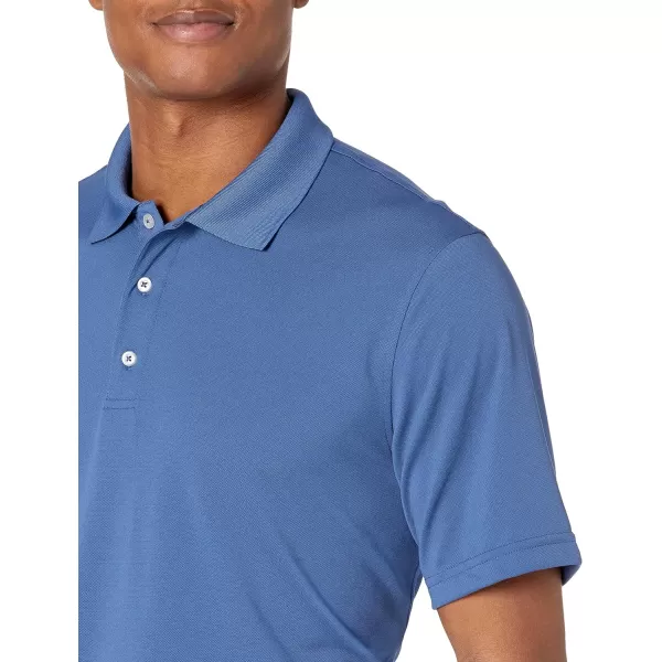 Amazon Essentials Mens RegularFit QuickDry Golf Polo Shirt Available in Big amp TallPolyester Blue