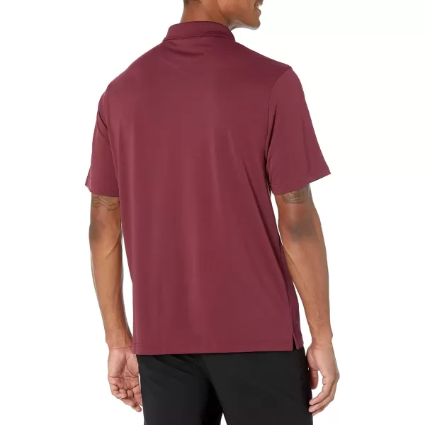 Amazon Essentials Mens RegularFit QuickDry Golf Polo Shirt Available in Big amp TallPolyester Burgundy