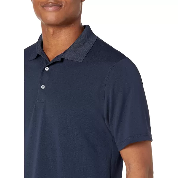 Amazon Essentials Mens RegularFit QuickDry Golf Polo Shirt Available in Big amp TallPolyester Dark Navy