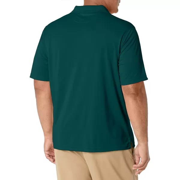 Amazon Essentials Mens RegularFit QuickDry Golf Polo Shirt Available in Big amp TallPolyester Forest Green