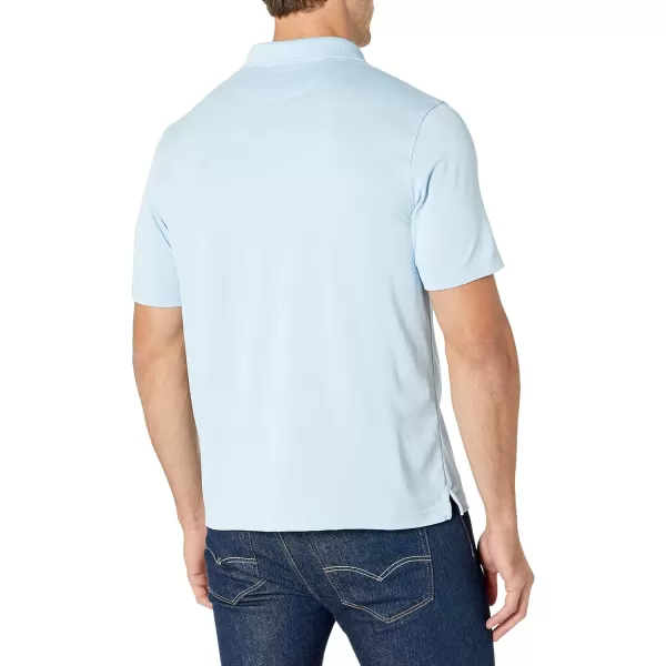 Amazon Essentials Mens RegularFit QuickDry Golf Polo Shirt Available in Big amp TallPolyester Light Blue