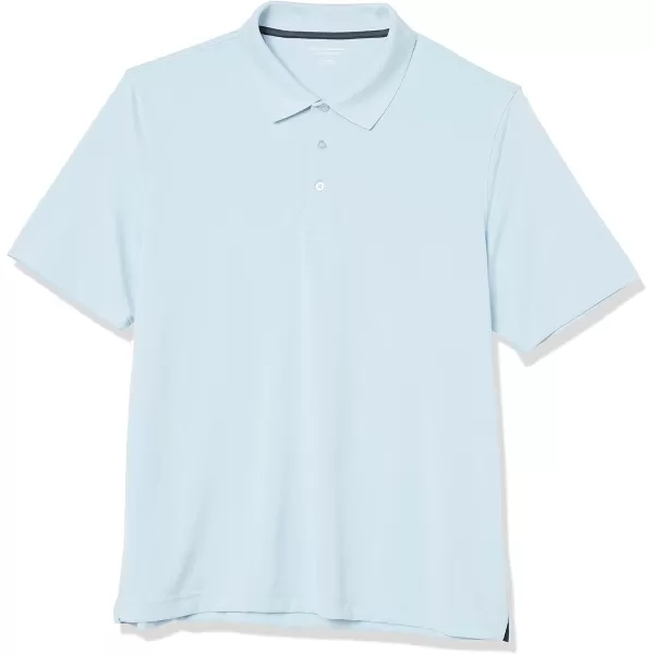 Amazon Essentials Mens RegularFit QuickDry Golf Polo Shirt Available in Big amp TallPolyester Light Blue