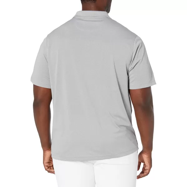 Amazon Essentials Mens RegularFit QuickDry Golf Polo Shirt Available in Big amp TallPolyester Light Grey Heather