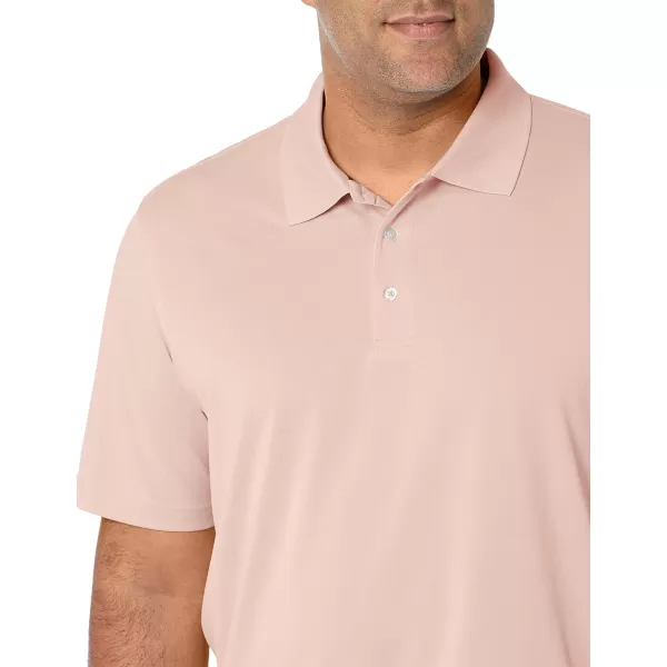 Amazon Essentials Mens RegularFit QuickDry Golf Polo Shirt Available in Big amp TallPolyester Light Pink