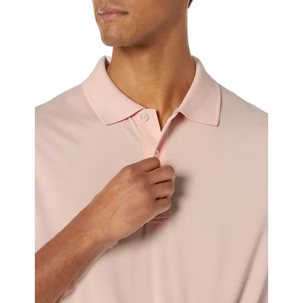 Amazon Essentials Mens RegularFit QuickDry Golf Polo Shirt Available in Big amp TallPolyester Light Pink