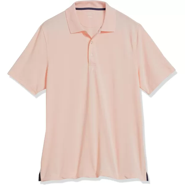 Amazon Essentials Mens RegularFit QuickDry Golf Polo Shirt Available in Big amp TallPolyester Light Pink