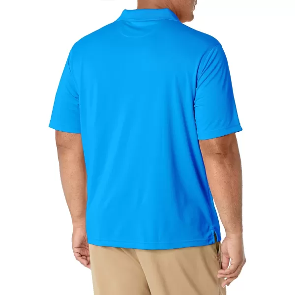 Amazon Essentials Mens RegularFit QuickDry Golf Polo Shirt Available in Big amp TallPolyester Medium Blue