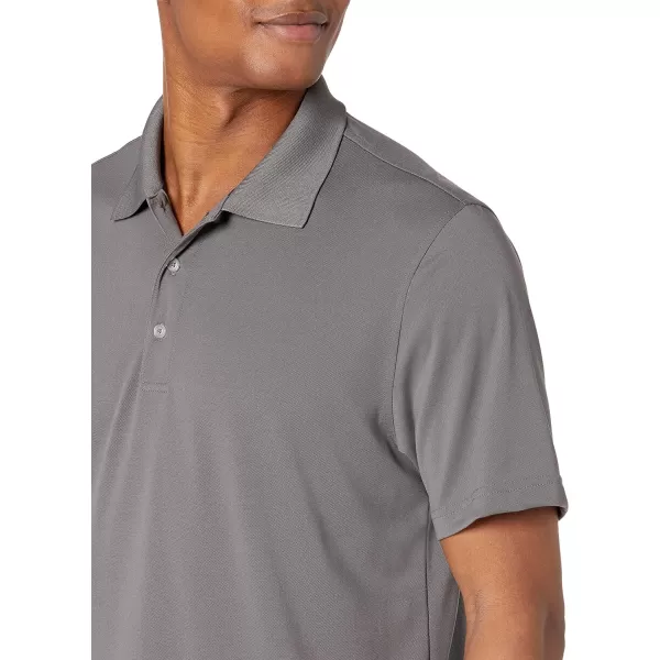 Amazon Essentials Mens RegularFit QuickDry Golf Polo Shirt Available in Big amp TallPolyester Medium Grey