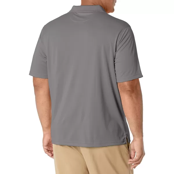 Amazon Essentials Mens RegularFit QuickDry Golf Polo Shirt Available in Big amp TallPolyester Medium Grey