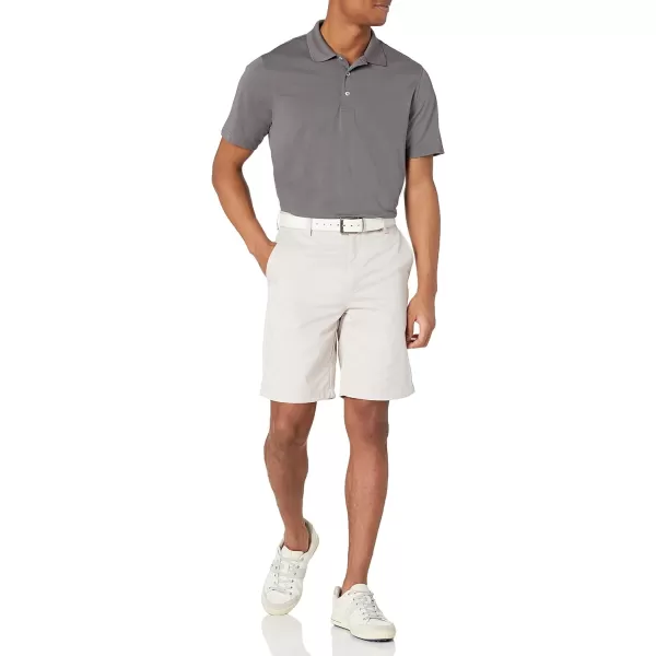 Amazon Essentials Mens RegularFit QuickDry Golf Polo Shirt Available in Big amp TallPolyester Medium Grey