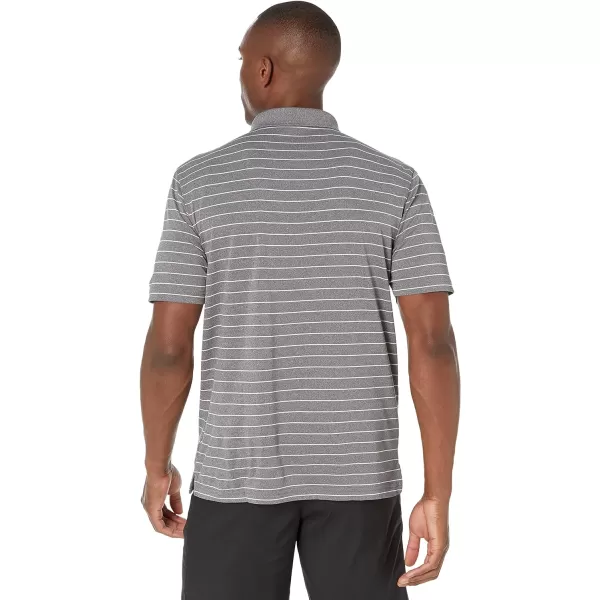 Amazon Essentials Mens RegularFit QuickDry Golf Polo Shirt Available in Big amp TallPolyester Medium Grey Heather Stripe