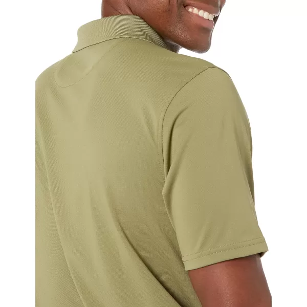 Amazon Essentials Mens RegularFit QuickDry Golf Polo Shirt Available in Big amp TallPolyester Olive