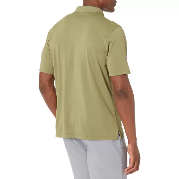 Amazon Essentials Mens RegularFit QuickDry Golf Polo Shirt Available in Big amp TallPolyester Olive